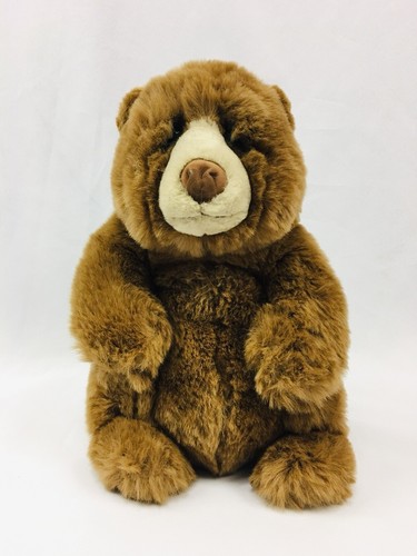 Lou Rankin Dakin Jasper Brown Grizzly Huggable Bear Stuffed Animal Plush Friend