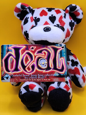 GRATEFUL DEAD - BEAN BEAR - BY LIQUID BLUE - ''DEAL'' BEAR - RARE - NEW WITH TAGS