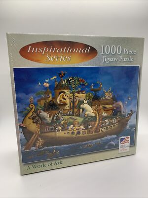 Great American Puzzle Factory Inspirational Noah's A Work of Ark 1000 pc NEW