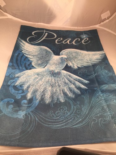 Peace Dove Christmas Garden Flag Double Sided Religious Holiday 13