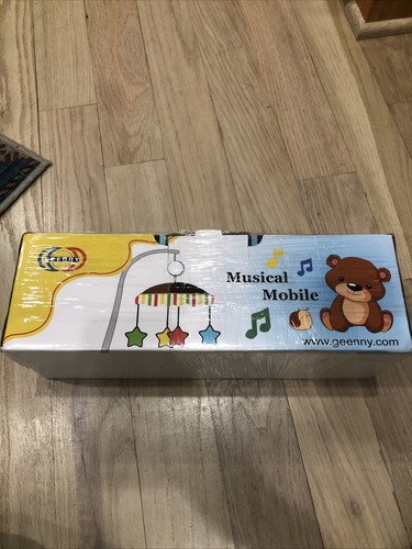 Blue Grey Chevron Musical Mobile By Geenny OptimaBaby NEW!