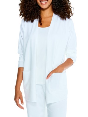 

Женский кардиган CUPIO BLUSH с карманами и рукавом «летучая мышь» с открытым передом для работы