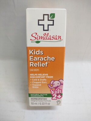 Similasan Kids Earache Relief Ear Drops Homeopathic 0.33 Fl Oz  Exp 3/2027