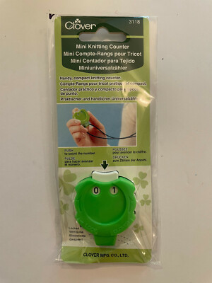 CLOVER MINI KNITTING COUNTER Pendant Style - NIB