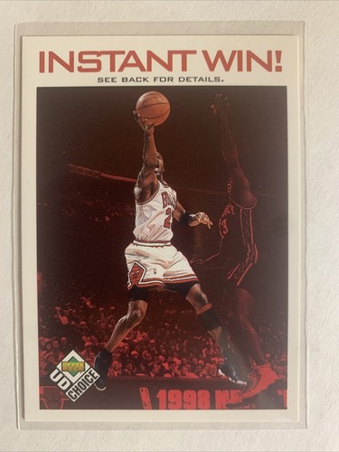 1998 Upper Deck UD Choice Michael Jordan Instant Win