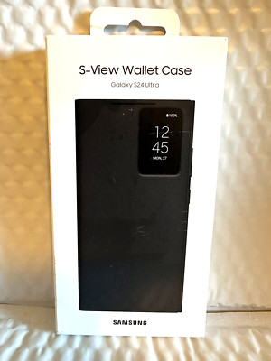 Genuine Samsung - Galaxy S24 Ultra Smart View Wallet Case - Black  BRAND NEW!!
