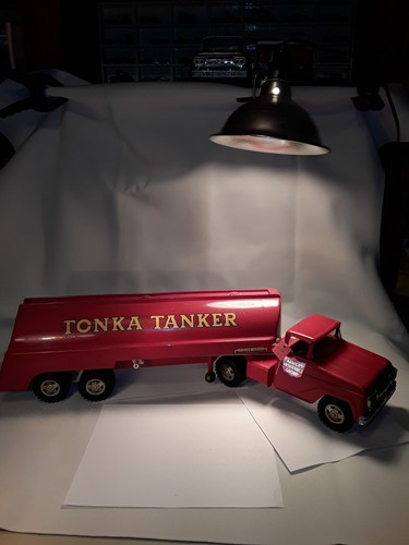Vintage 1960 tonka tanker semi truck