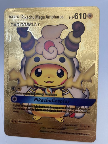 Pokémon Card Pikachu Mega Ampharos | eBay
