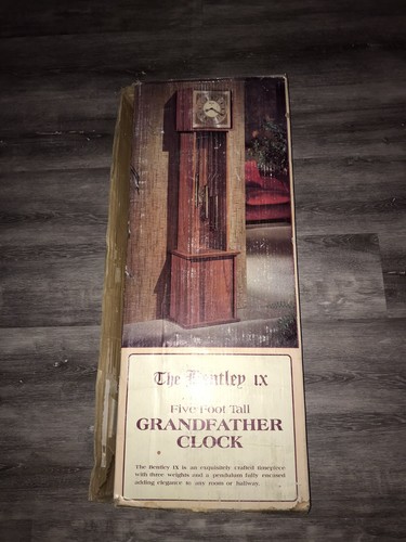 THE BENTLEY 1X GRANDFATHER 5 FOOT CLOCK OPEN BOX NEW READ DESCRIPTION