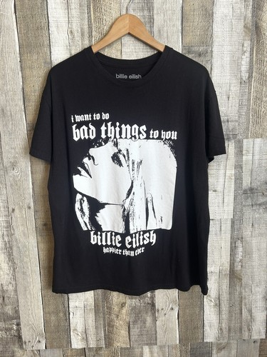 Billie Eilish Happier Than Ever Concert Graphic T-shirt Size XL