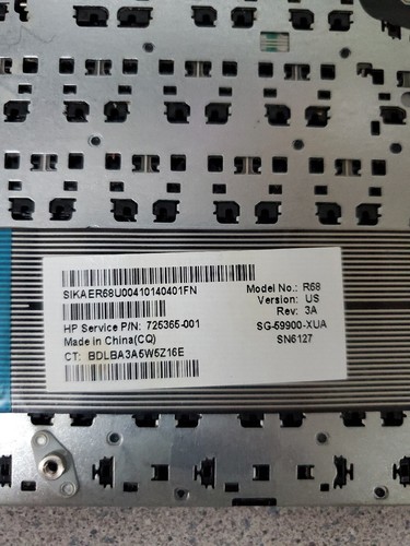 HP Pavilion 17-e113dx- Keyboard- 720670-001
