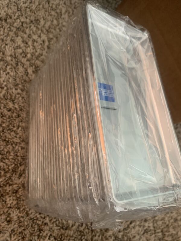 Set of 25 - Brand New American Express Silver Trays Check Presenters Unopened