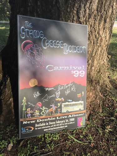 String Cheese 'Carnival 99' promo release signed by original band members.
