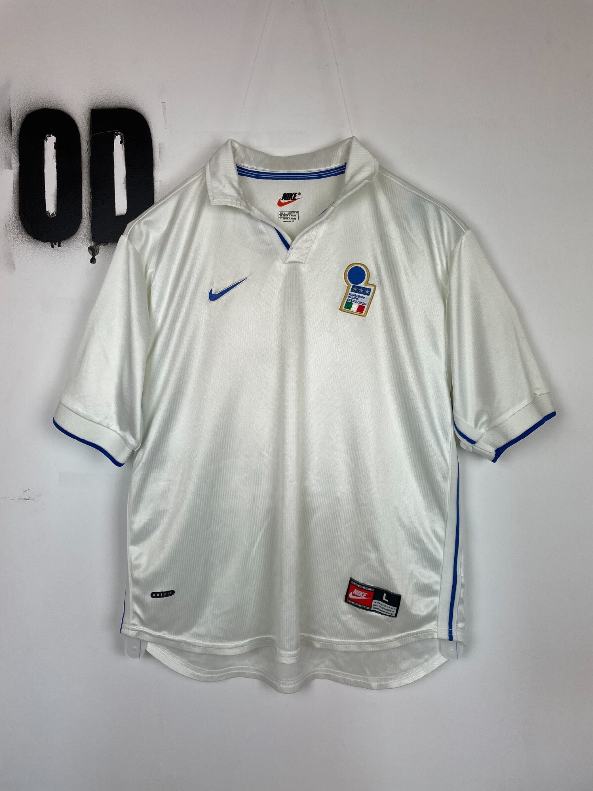 ウェア NIKE 1997-98 ITALY SHIRT JERSEY Vintage Italy Jersey 1997-98 Nike Blue XL Training Soccer