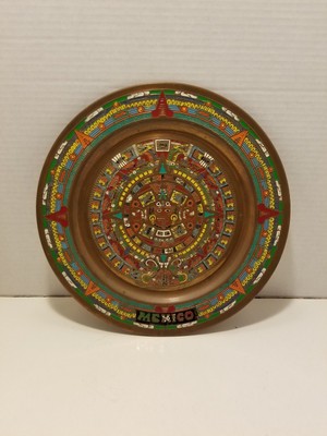 Aztec Calendar For Sale Only 2 Left At 70 - vintage mayan aztec calendar copper wall hanging decor folk art hand made for sale nashville