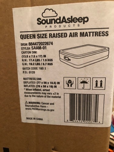 SoundAsleep Dream Series Air Mattress with ComfortCoil Technology Saam-01