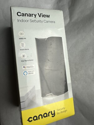 Canary View Indoor Security Camera 1080P HD Black (WiFi) - New