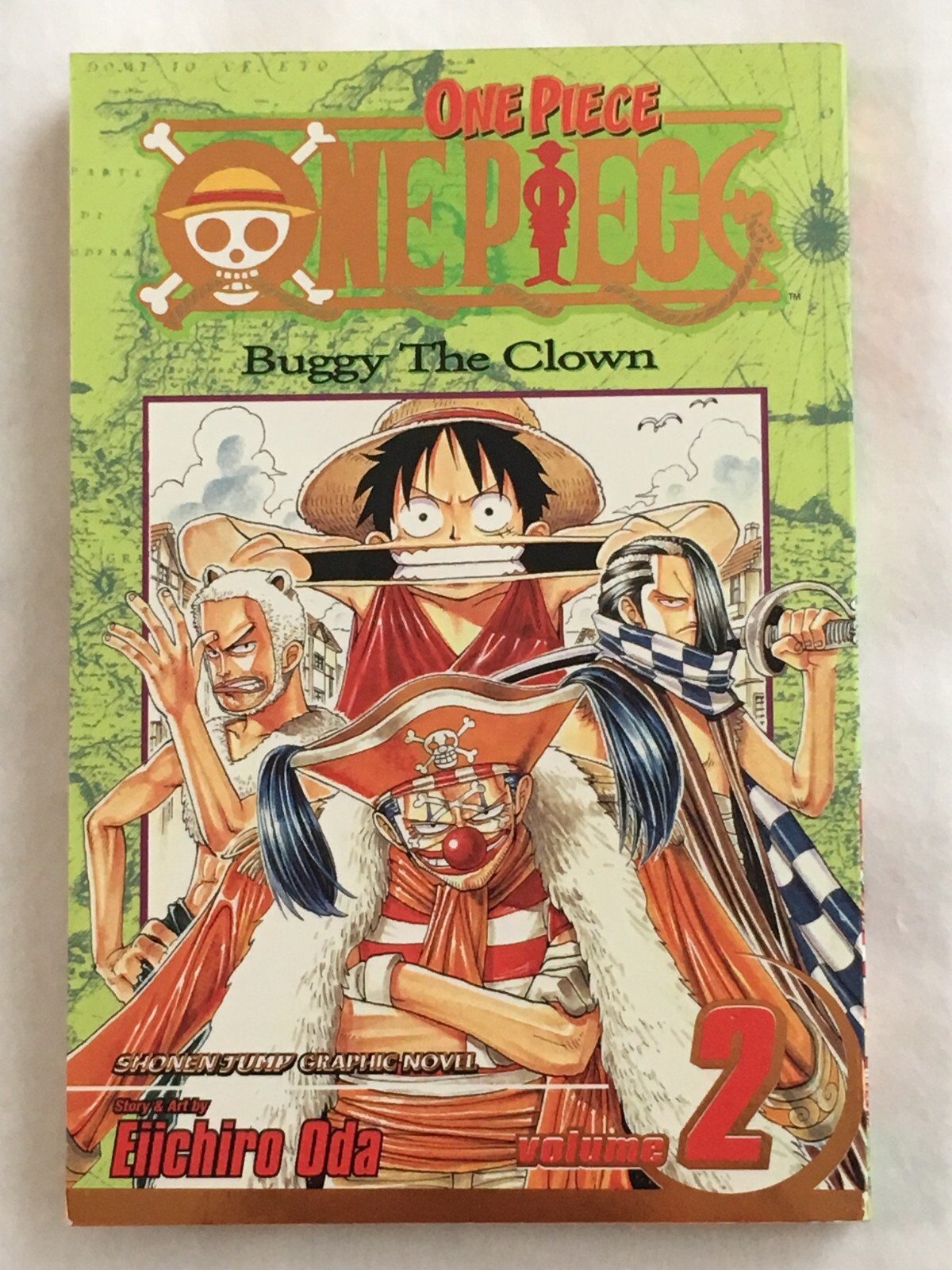One Piece Vol. 2 Gold Foil Cover Edition Manga English Comic One Piece Vol. 2 Gold Foil Cover Edition Manga English Comic