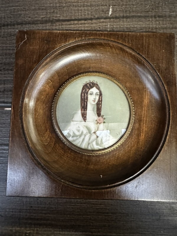 Miniature De Marie Duplessis ( 1824-1847 ) Dit La Dame Aux CamÃ©Lias ( 1847 )