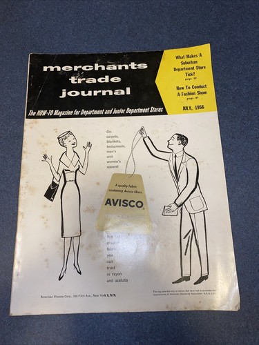 1956 July Merchants Trade Journal  MAGAZINE Department Store Articles Ads