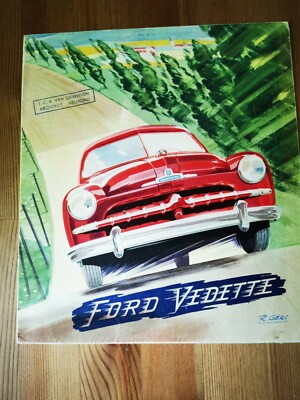 Rarität Prospekt ''Ford Vendette'' 1950 niederländisch in Farbe Zustand gut