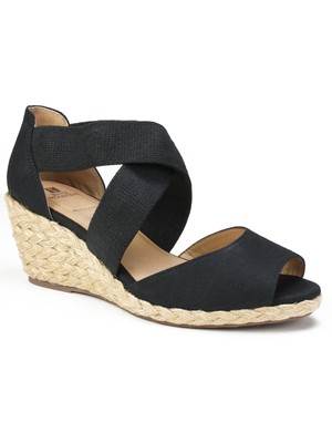 

WHITE MOUNTAIN Женские черные эластичные туфли без шнуровки Hudlin Dress Espadrille, Черный, HUDLIN W29208