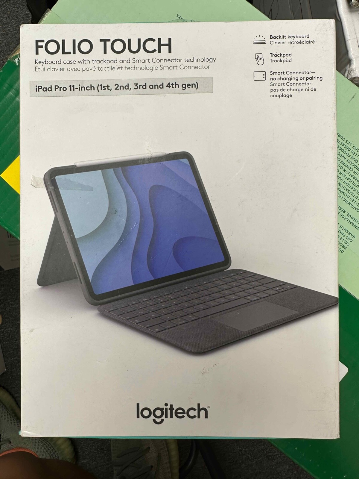 Logitech Folio Touch Keyboard Case with Trackpad and Smart Connector for...