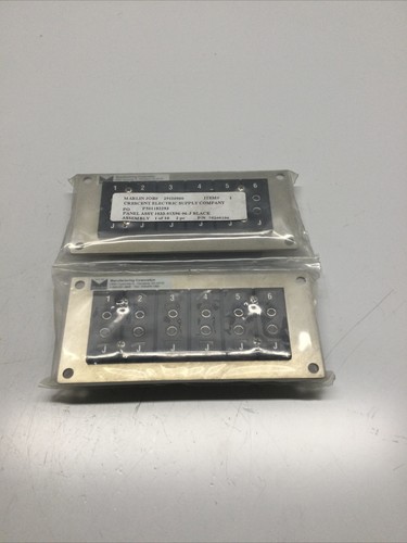 rat@5310　枠・基板 NEW, LOT OF 2, MARLIN, 1033-1X6-6-J, 6 CIRCUIT STRIP PANEL