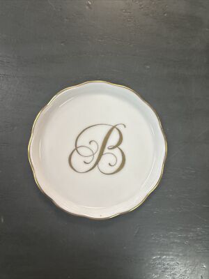 Herend Monogrammed  B  Coaster 