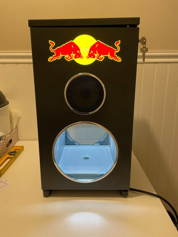 Red Bull DJ Mini Fridge  - LED Refrigerator  - USED