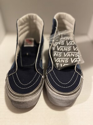 Vans Vault OG SK8-Hi LX Stressed Navy Blue Stressed Men Unisex VN0A4BVBNGJ