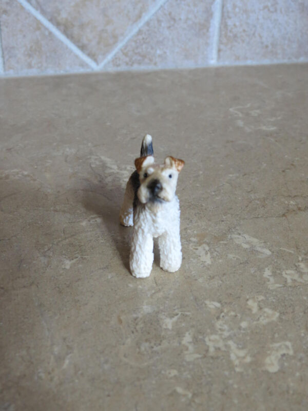 Retired #16338 Schleich Fox Terrier 2 small puppy dog collectible toy CUTE!