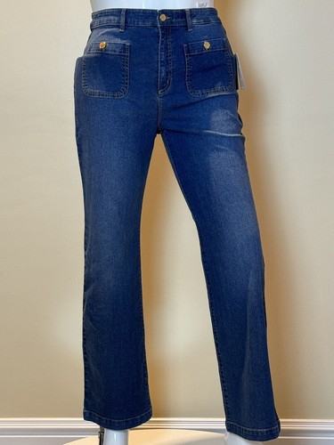 デニム・ジーパン Michael Kors Woman Jeans Navy MF4905CF27 977 $125 Michael Kors Women's Bottom Blue Denim Jeans Size 14