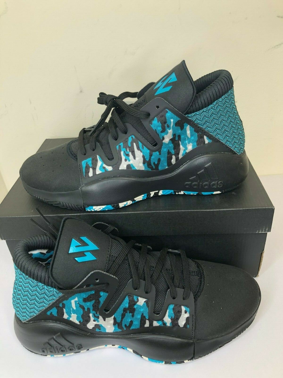 Adidas Men Pro Vision Select PE EE6869 Black/White/Teal Size 8