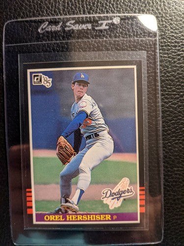 1985 DONRUSS #581 OREL HERSHISER ROOKIE CARD RC LOS ANGELES DODGERS