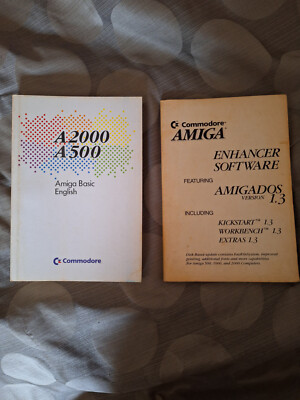 AMIGA BASIC Book Microsoft BASIC / Commodore Amiga Enhancer Software Book Lot