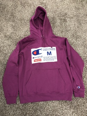 supreme champion hoodie fw18