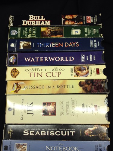 12 VHS Movies: Costner, Crowe & Clooney