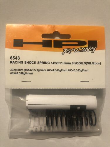 RACING SHOCK SPRING 14x25x1.5mm 6.5COILS(SIL/2pcs) RACING SHOCK SPRING 14x25x1.5mm 6.5COILS(SIL/2pcs)