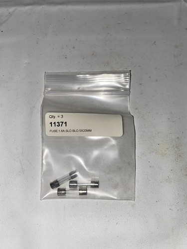 Gatan Fuse, Gata 11371 Fuse, 1.6A, SLO BLO 5x20MM 3 pack