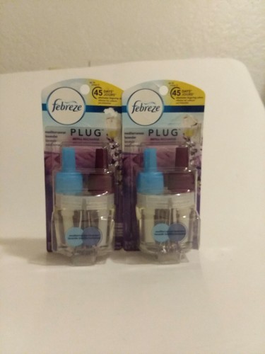 Febreze Plug Blood Orange & Spritz - Medit. & Lavender Air Freshener Refill (4)