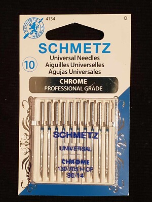   10 PACK SCHMETZ Universal CHROME NEEDLES PROFESSIONAL 130/705 H CF 90/14 4134