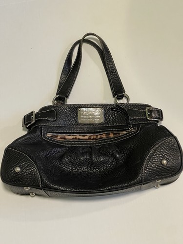 DOLCE & GABBANA Vintage Black Pebbled Leather MISS SILKY