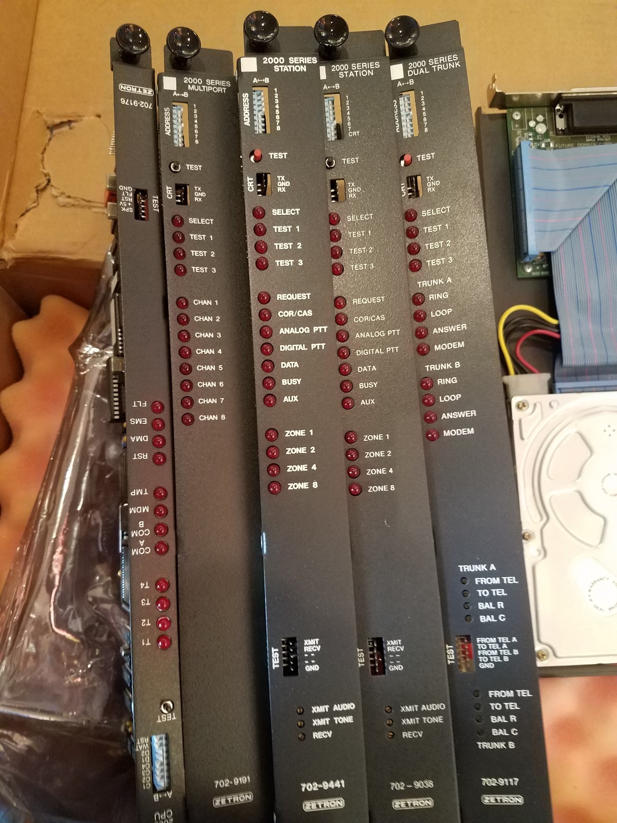 Zetron Model 2200 & 2100 Paging Terminal Complete with Spare Parts