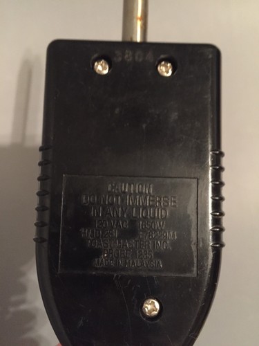 TOASTMASTER HMD 2SI Skillet Heat Temperature Controller  1650W Tested and Works