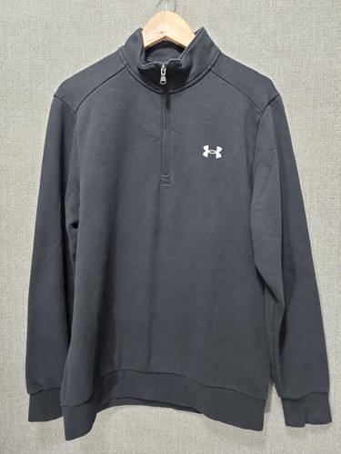みるく Under Armour Mens 1/4 Quarter Zip Fleece Pullover Top Black