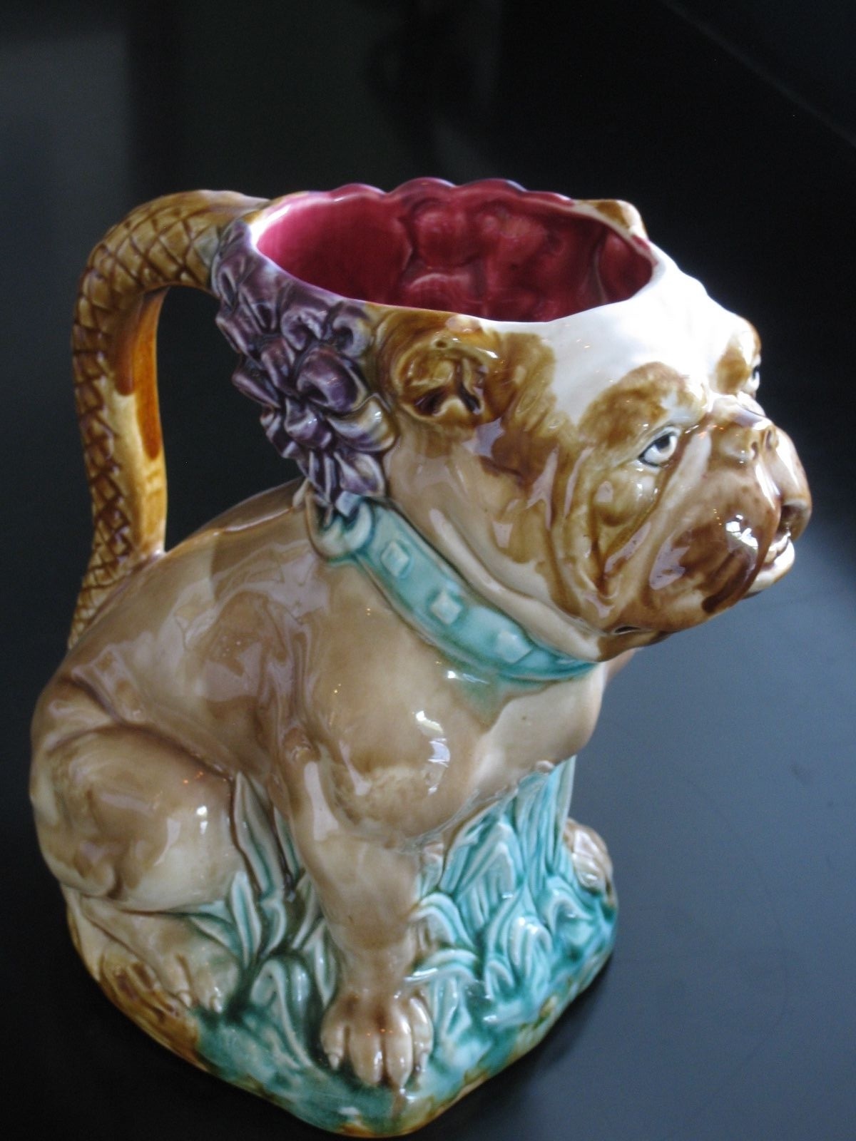 RARE FRIE ONNAING FRENCH BULL DOG  PITCHER
