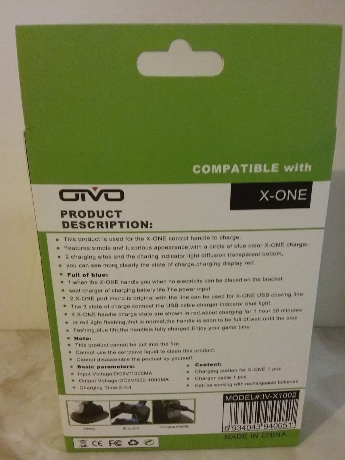 Otvo Xbox One Controller Dual Charging Stand NIB