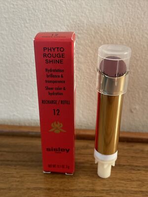 Sisley Phyto Rouge Shine REFILL ONLY in 12 SHEER COCOA 3g / 0.1oz NIB Lot 256647