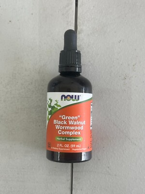 NOW Foods Fresh Green Black Walnut Wormwood Complex Supplement 2 Fl Oz 01/2027